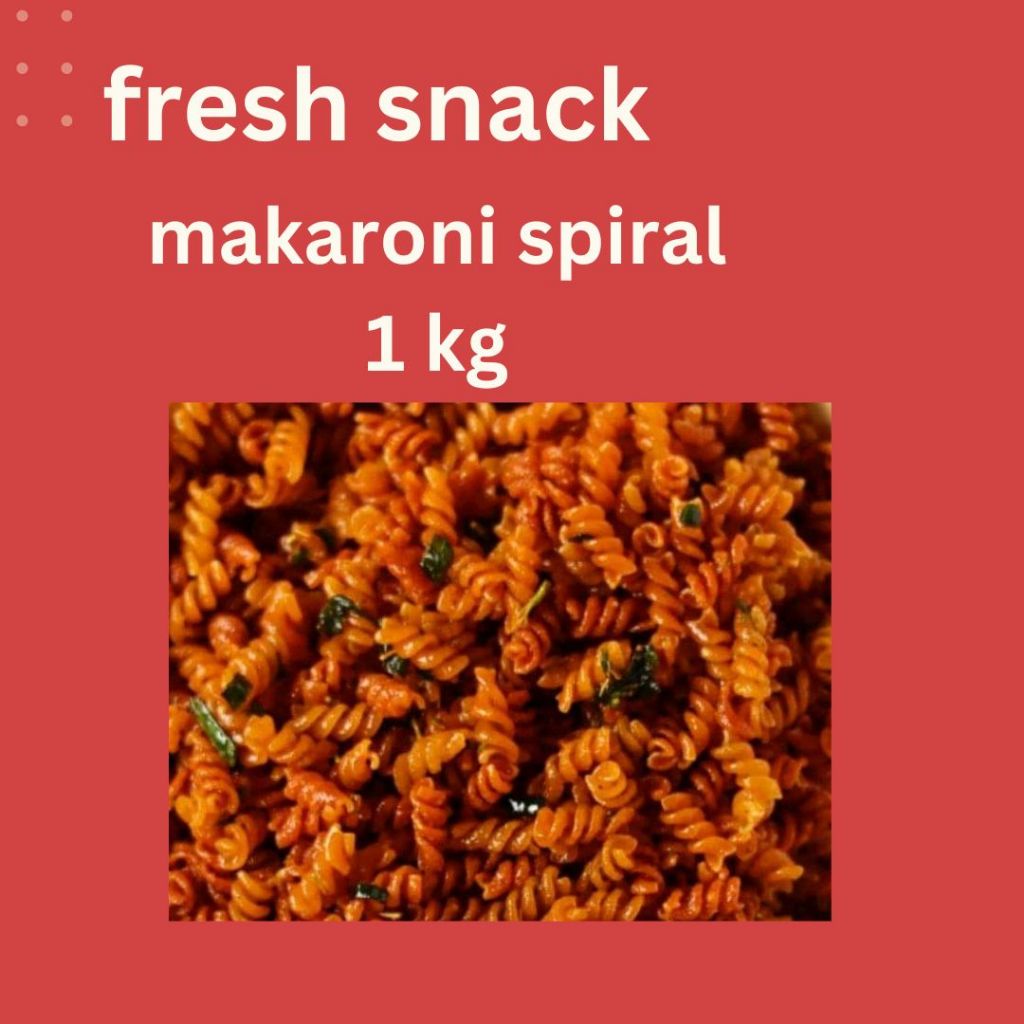 

(1 kg ) makaroni spiral | cemilan enakk!!