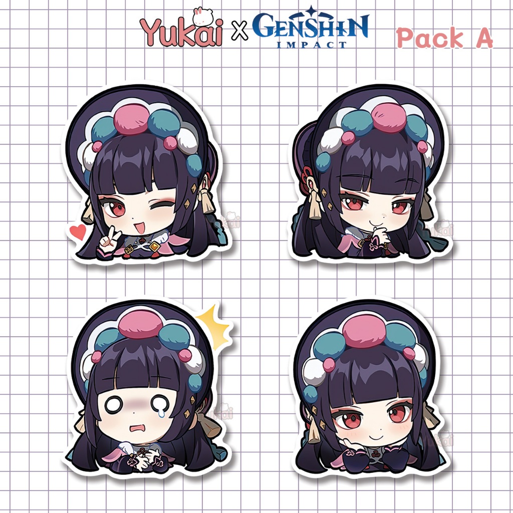

Stiker Pack Yunjin Genshin Impact Premium, Sticker Anime Waterproof