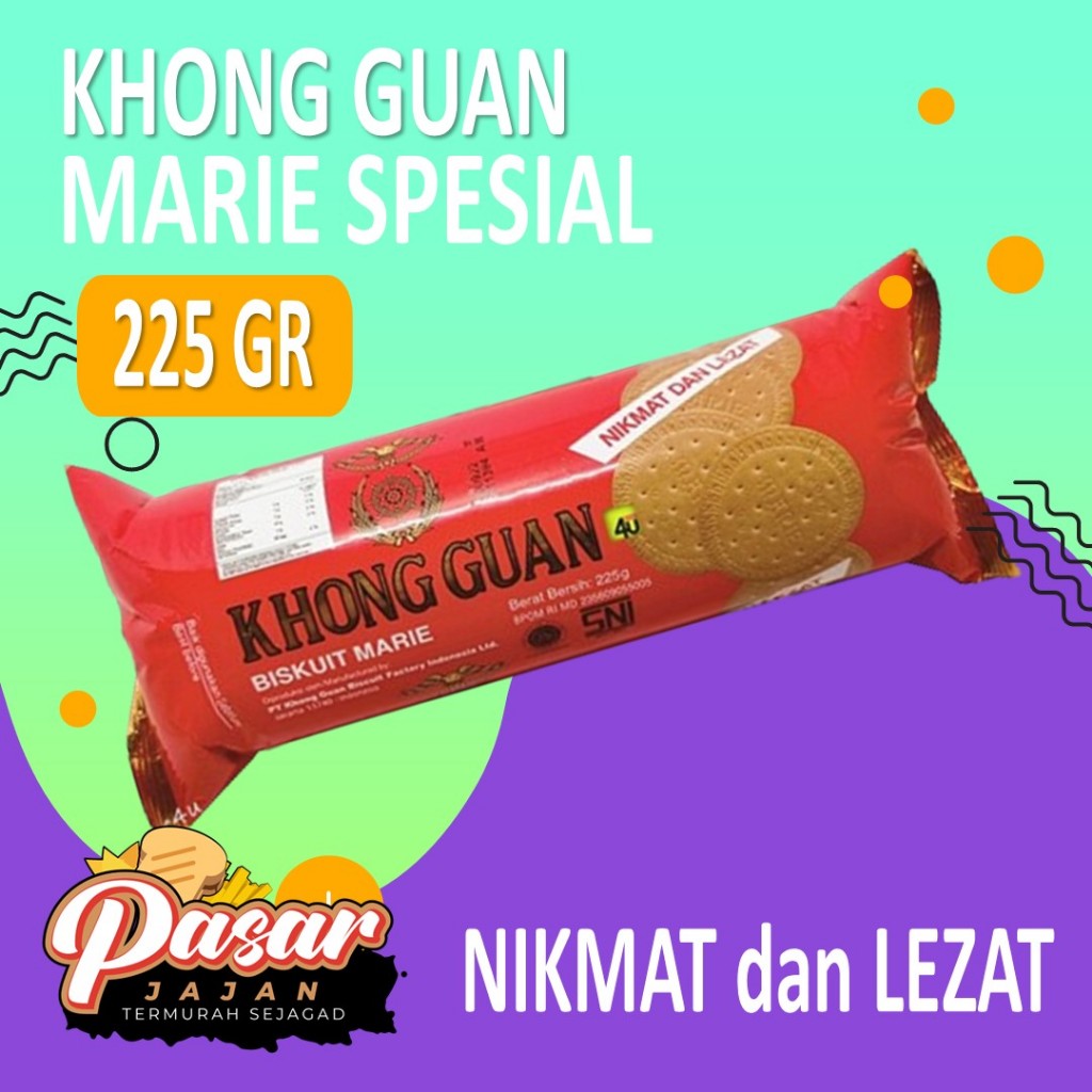 

Khong Guan Biskuit Marie Spesial - 225 gr KG. Merah