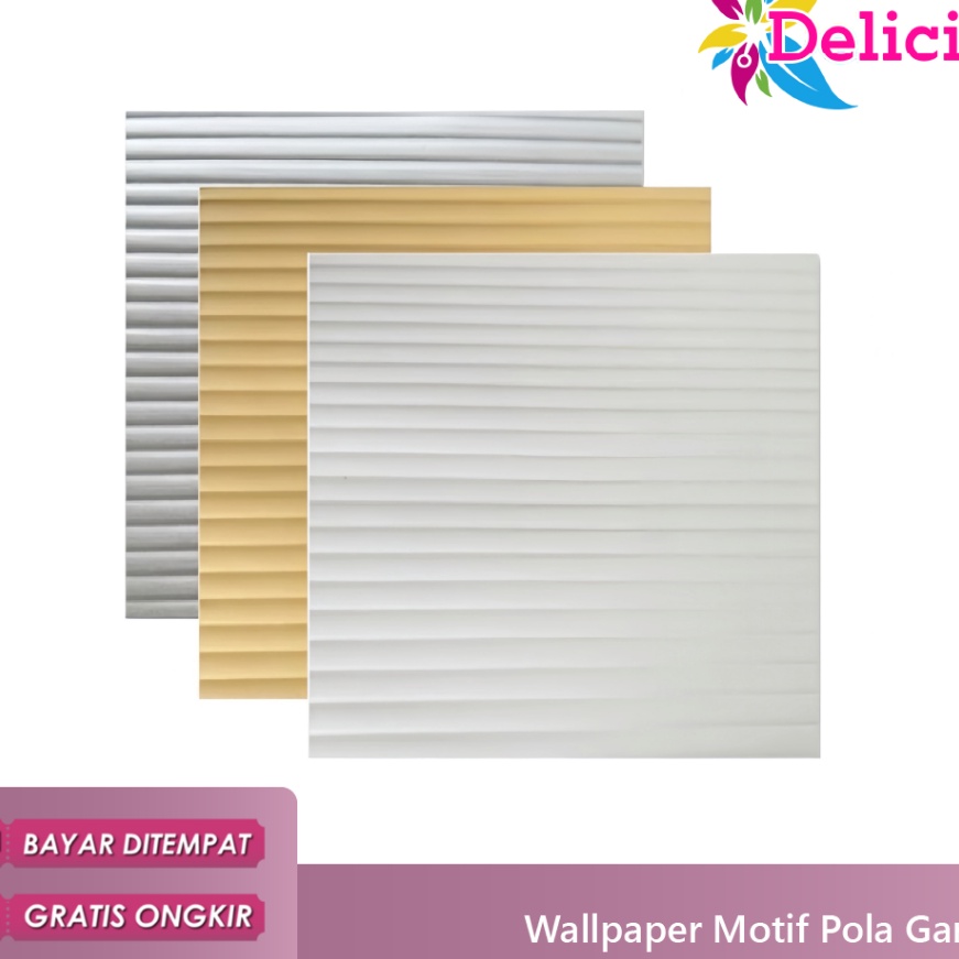 berkualitas WALLPAPER FOAM 3D MOTIF POLA GARIS 7X7CM TEBAL 8MM