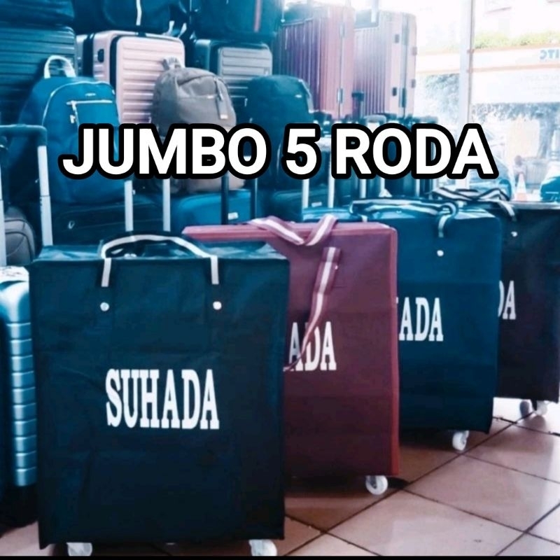 TAS TROLY LIPAT MUDIK TRAVEL BAGS TAS TROLY TAS PERJALANAN TAS WANITA TAS BELANJA TAS LIPAT 5 RODA D