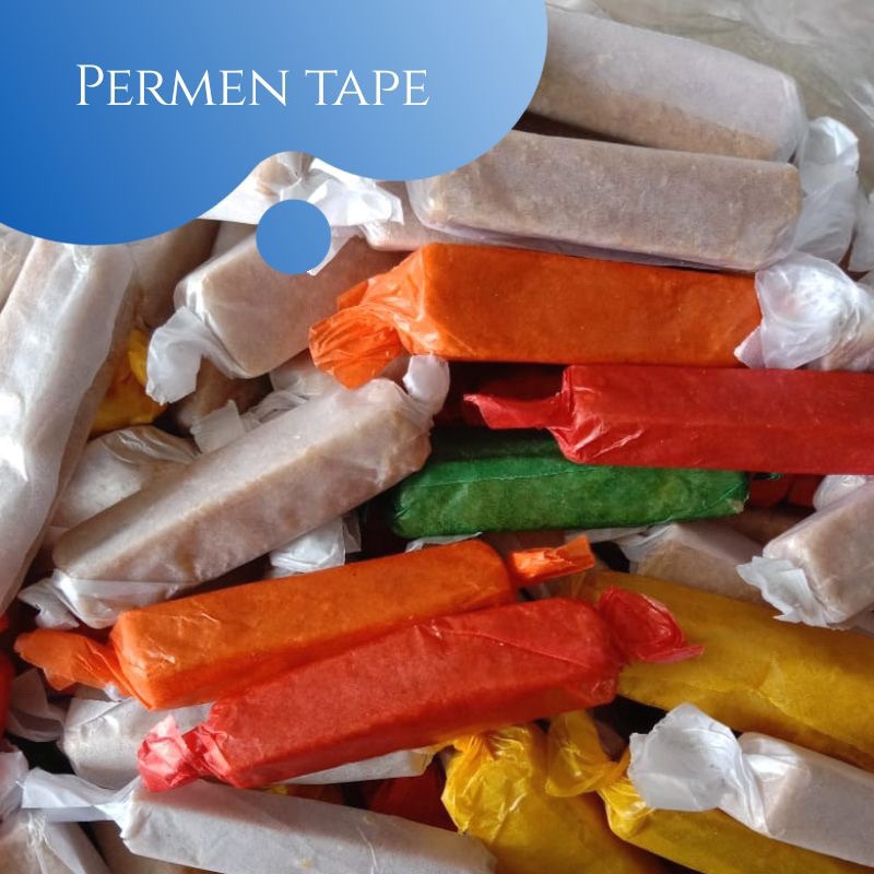 

TERMURAH 5GR PERMEN TAPE SUWAR SUWIR PERMEN TAPE MANIS