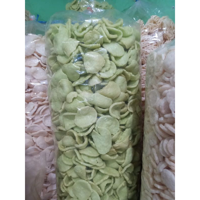 

Kerupuk Kupang Hijau 250 gram Khas Kenjeran Surabaya