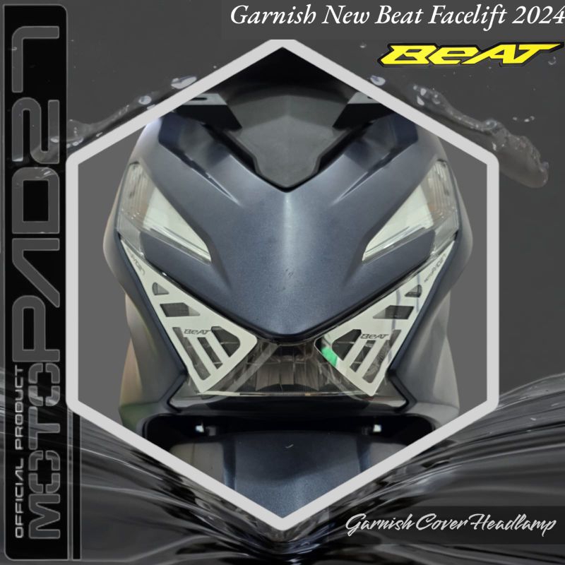 garnish aksesoris Honda New beat 2024 cover garnish aksesoris beat new 2024 facelift aksesoris Honda