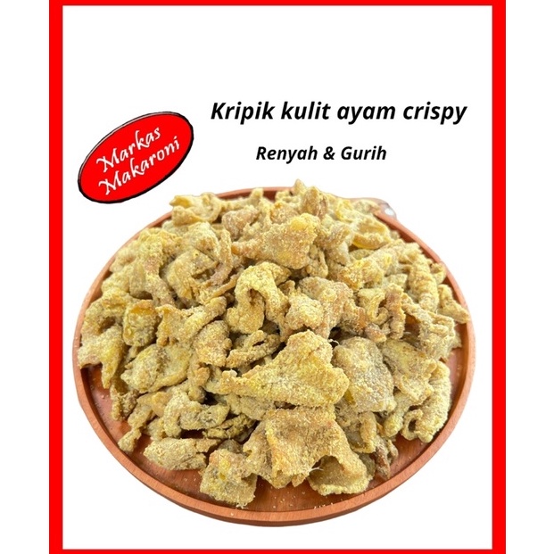 

Termurah kripik kulit ayam crispy 25gr