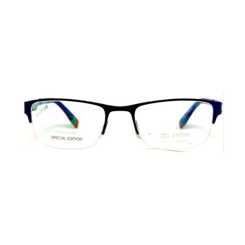 Frame Kacamata Palman Titanium 022 C8 53-20-135 spring pergas dark blue