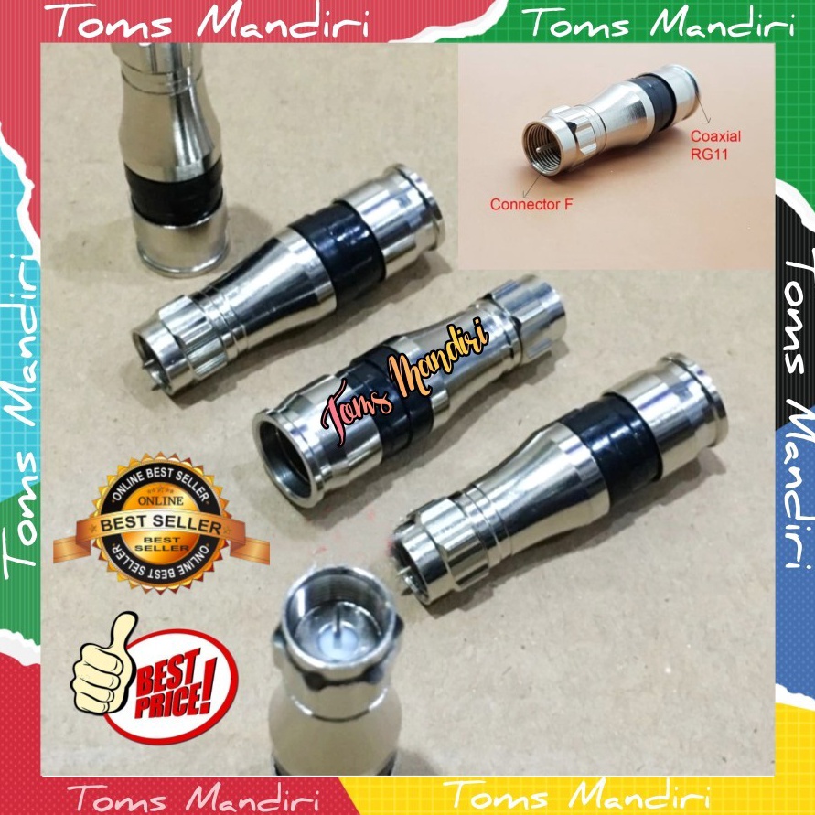 SERU Konektor F Compress RG11 Taiwan Jack compress RG11 Taiwan