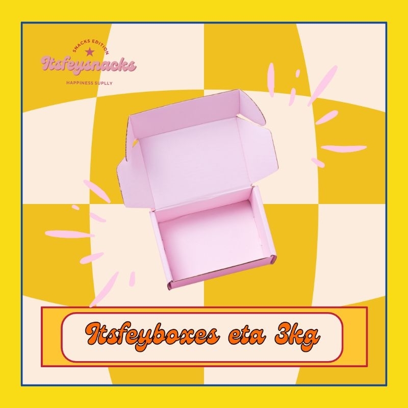 

[ITSFEYBOXES] ETA 3 KG SNACK & CHOCOLATE BOX BY REQUEST