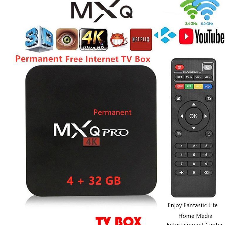 Hot Sell Set Top TV BOX Android MXQ Pro Indihome Digital Online TV Ram 216GB4GB32GB 864GB TV BOX And
