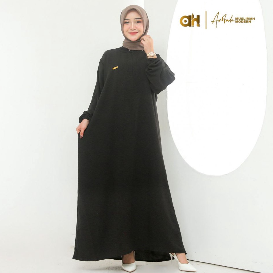 Ready Terpopuler  Gamis Semi Abaya Crinkle LD 13CM  gamis terbaru 224Gamis Jumbo ld 13  Gamis Crinkl