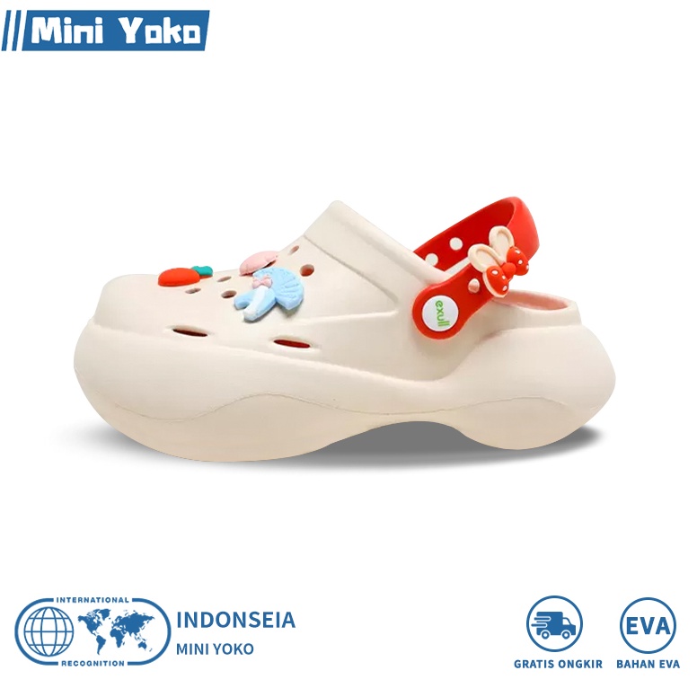 Paling Disukai Mini Yoko Sandal Jelly Wanita Baim Wedges Lucu Sendal Baim Tinggi 223 Kesehatan EVA S