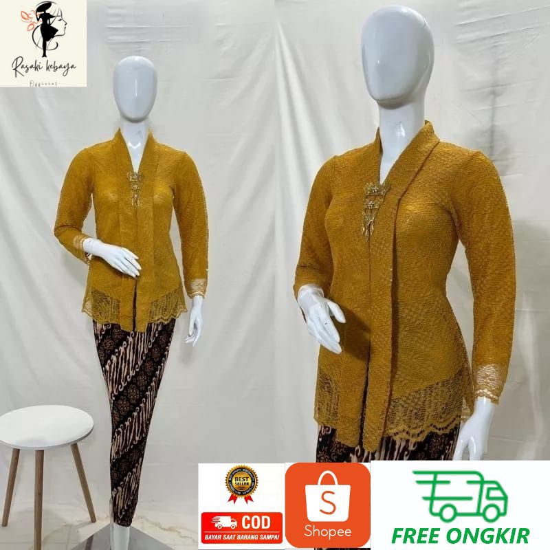 COD - SET KEBAYA BRUKAT SET KEBAYA MODERN ATASAN KEBAYA MODERN KEBAYA KARTINI MODERN SET KEBAYA WISU