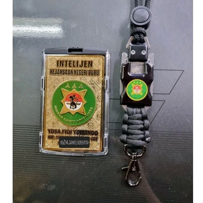 

Plat id INTELIJEN KEJAKSAAN full set tali plus cover