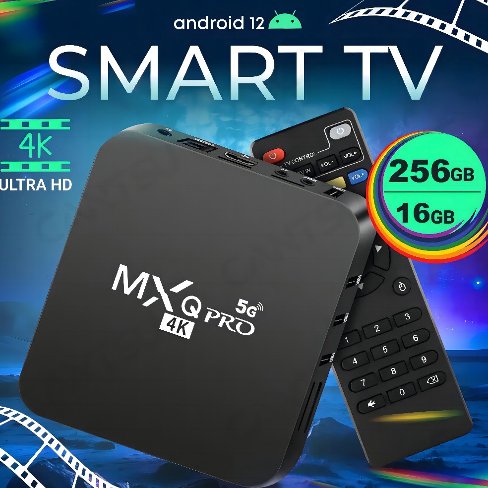 Terbaik CANTSU MXQ PRO Android TV Box MXQ Pro 24G WIFI 16gb Ram 256gb Rom Smart TV 4K Box Google Ass