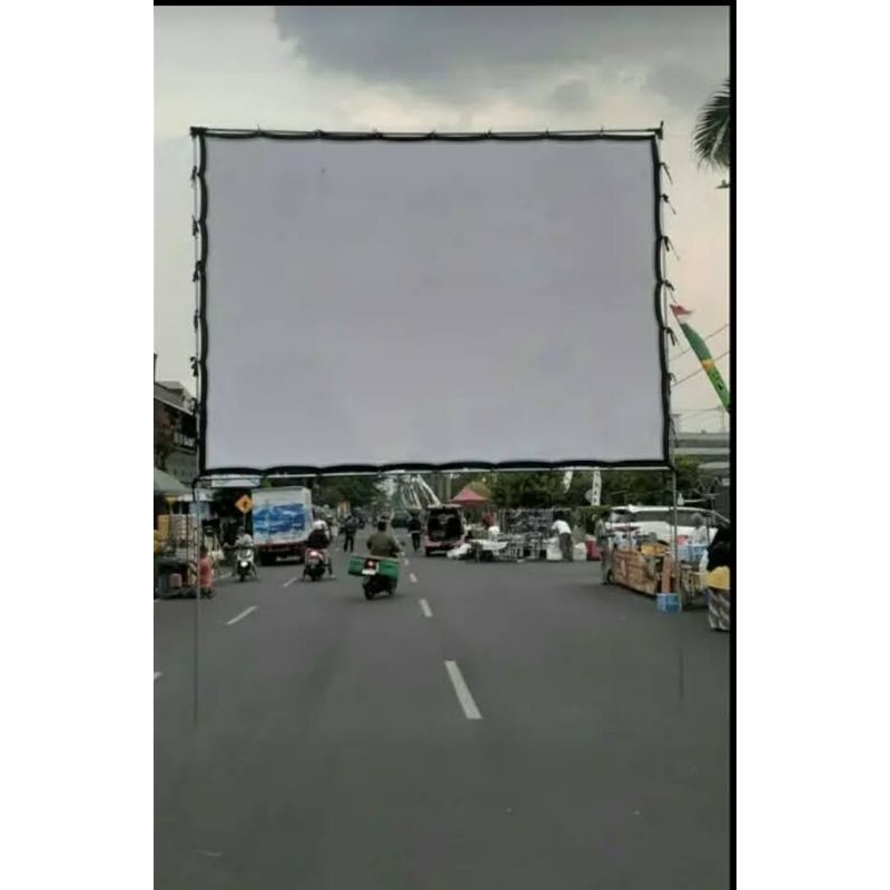 screen proyektor/layar proyektor 3x4 tanpa sambungan