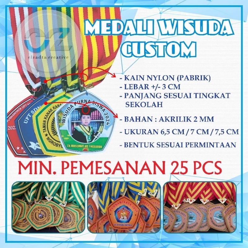 KALUNG WISUDA/MEDALI/GORDON AKRILIK NON RESIN