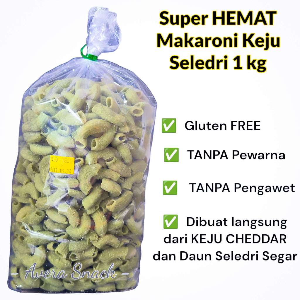 

Makaroni Keju Kiloan Rasa Keju Seledri 1kg