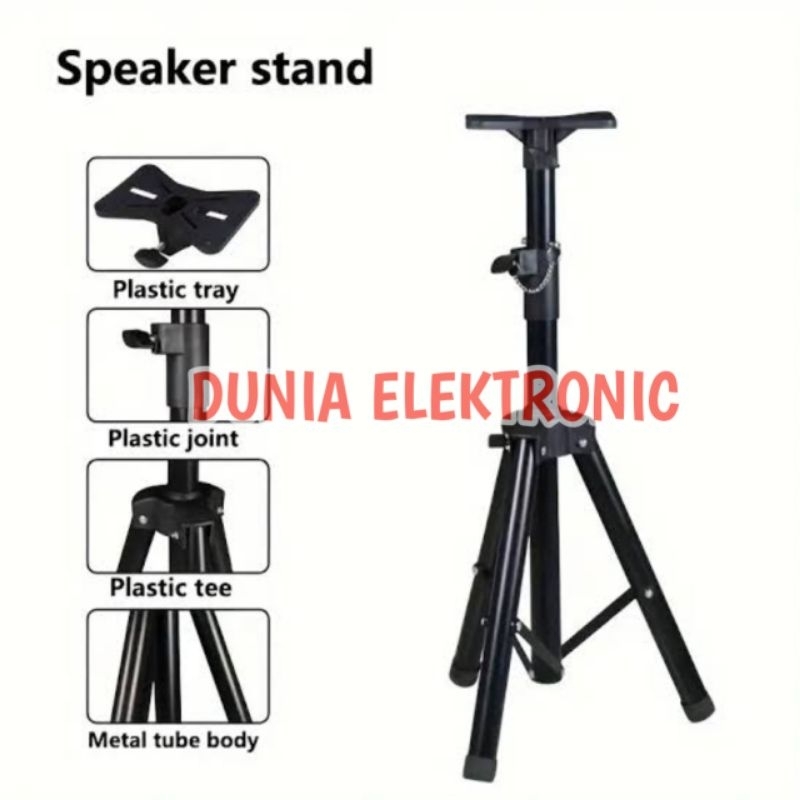 Stand Speaker Aktif - Tripod Speaker Portable Kokoh