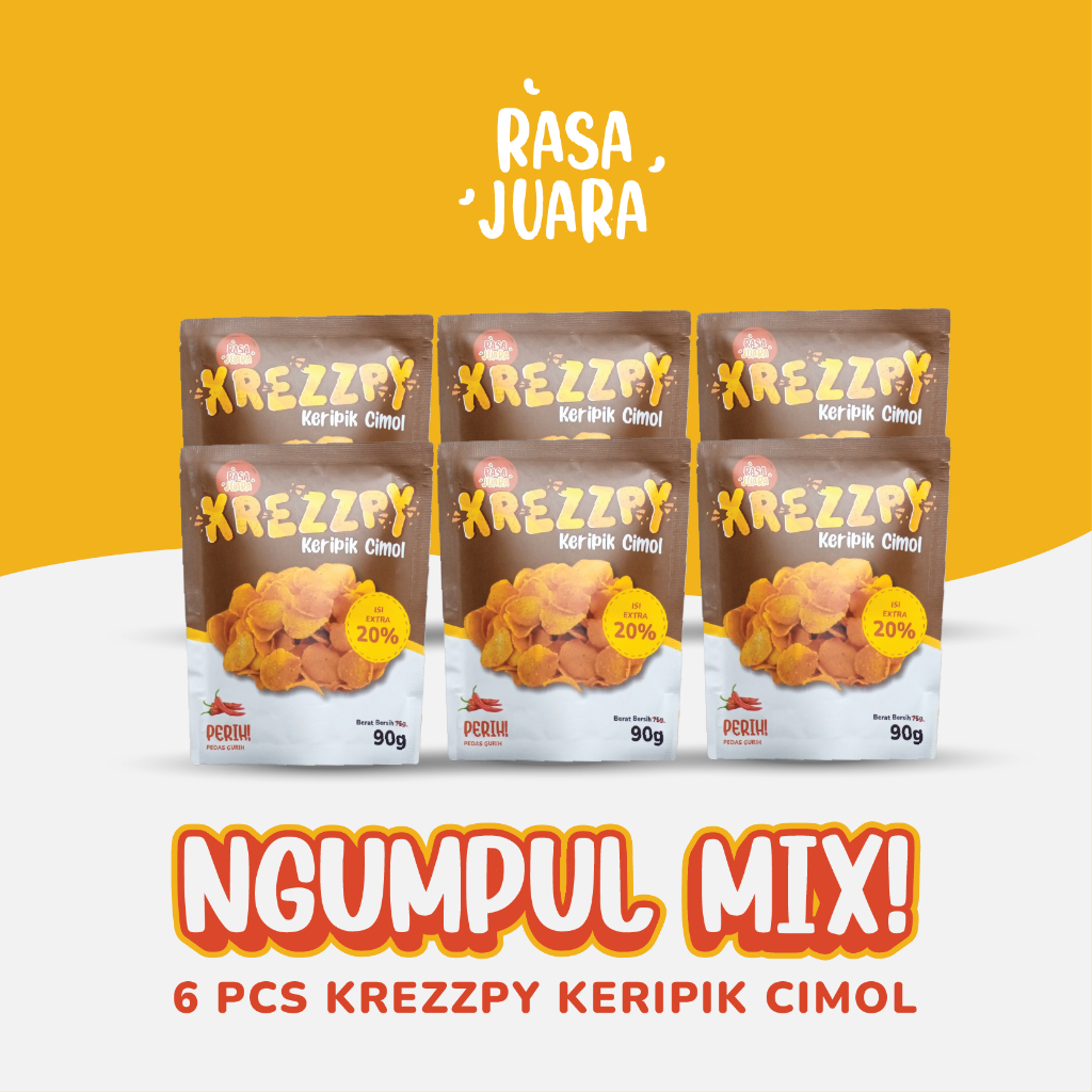 

Rasa Juara - Paket Ngumpul 6 Pcs Krezzpy Keripik Cimol