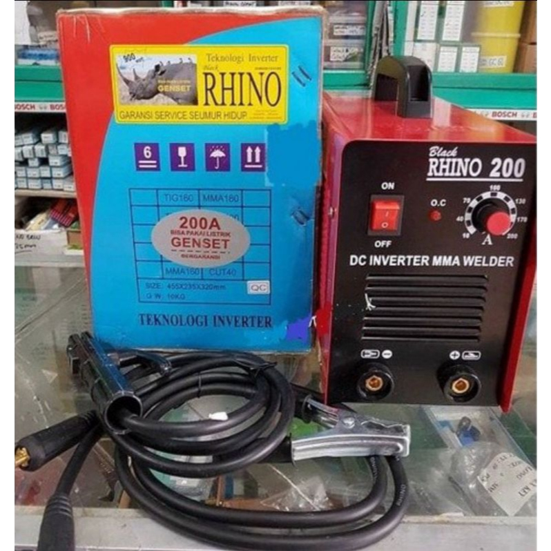 Rhino Inverter Mesin Las 900 Watt 200 Ampere ( 900 W 200 A )