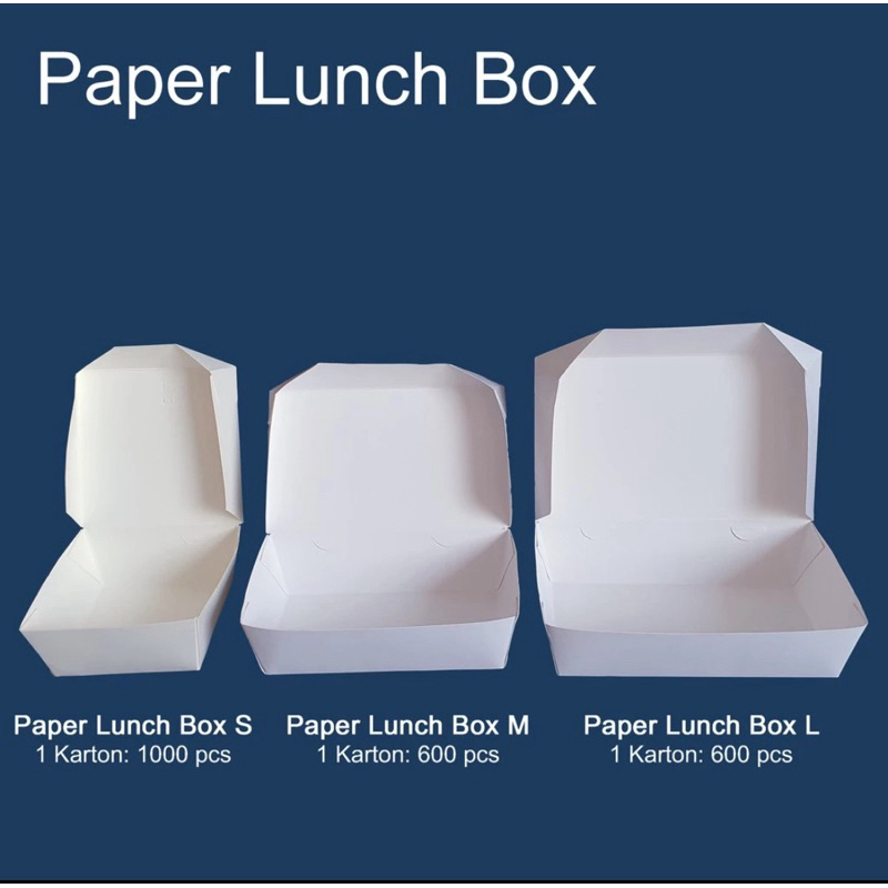 Paper lunch box ukuran M