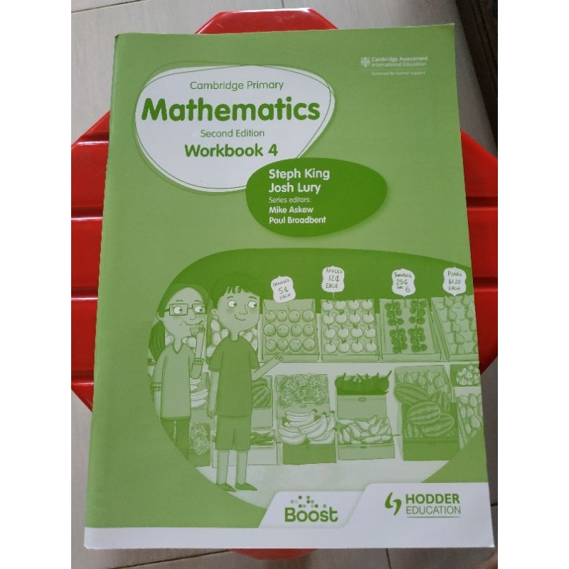 

(Preloved) Cambridge primary mathematics Workbook's Book 4 second edition. Hodder Education.