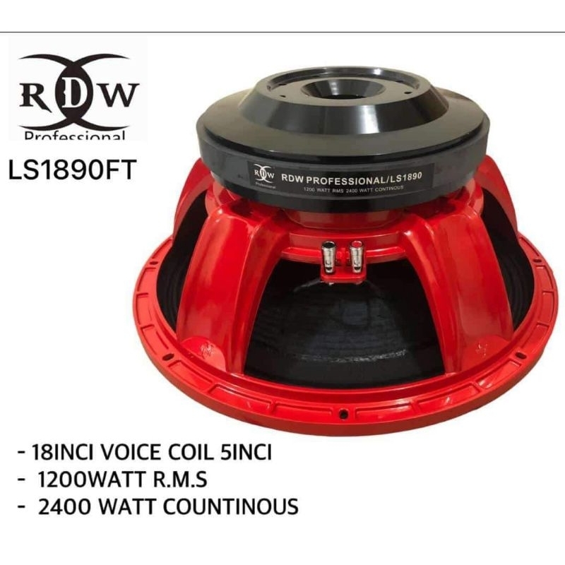 SPEAKER KOMPONEN RDW ORIGINAL LS 1890FT 18INCH COIL 5INCH