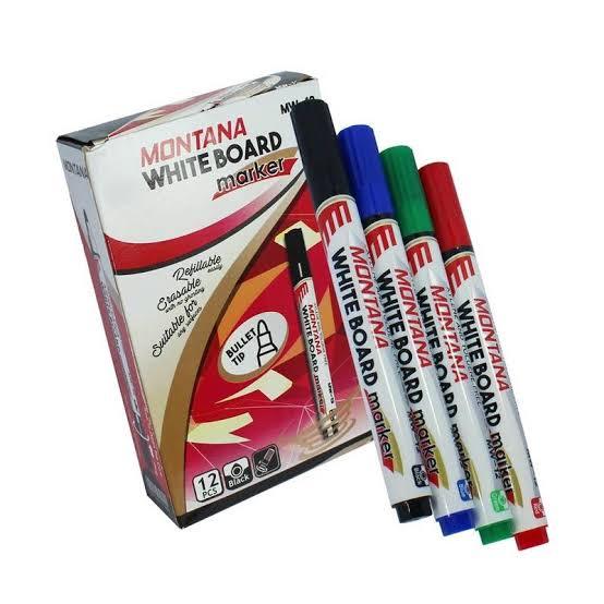 

Spidol Montana White Board Warna Hitam Eceran 1 Pcs