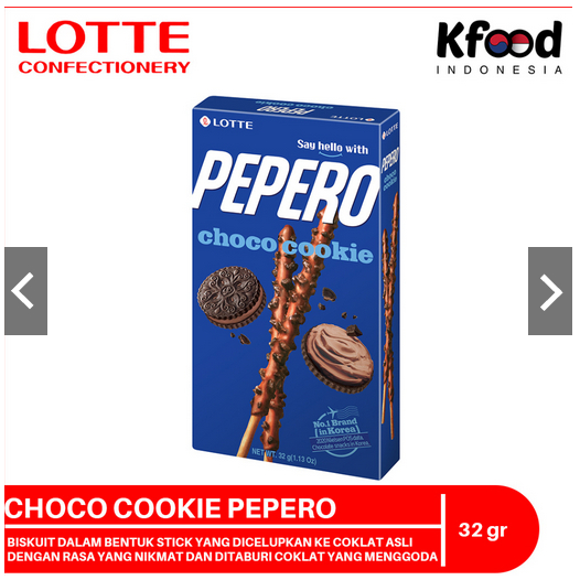 

[SPECIAL LIVE STREAMING] Lotte Confectionery Choco Cookie Pepero 32g - Stick Berbalut Coklat Cookies