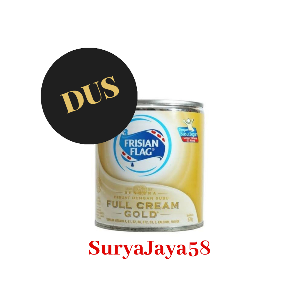 

Frisian Flag Full Cream Dus 370g / Frisian flag gold karton | Susu Kental Manis Gold 370g x 48 | Susu kental manis gold kaleng