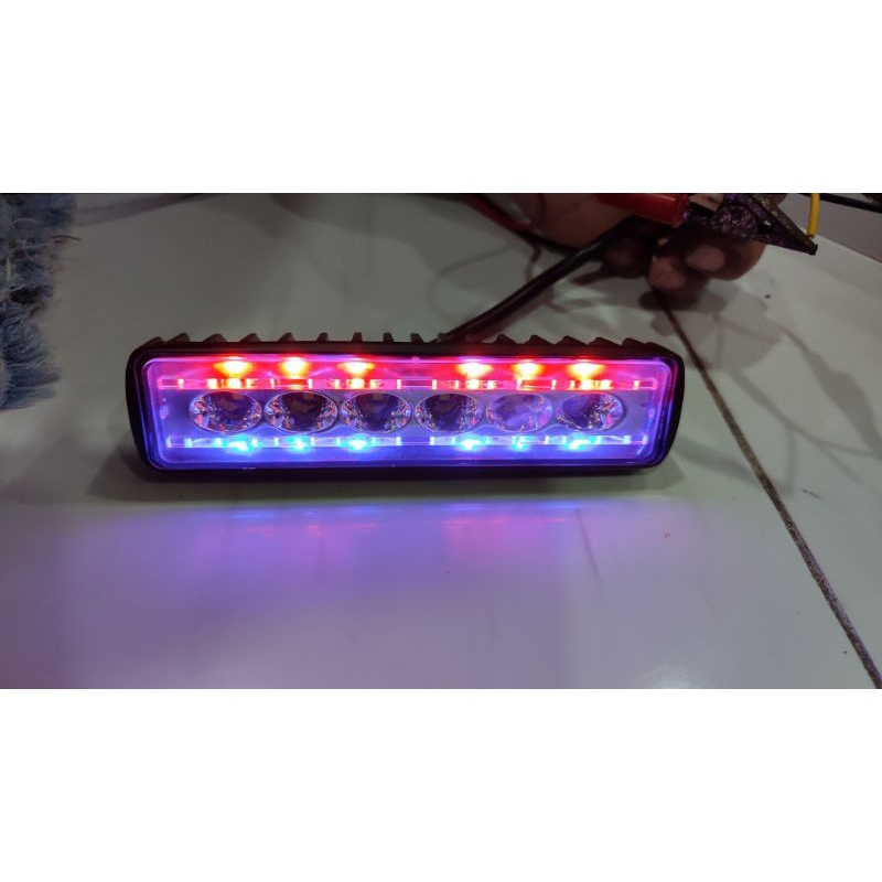 LAMPU TEMBAK SOROT LED 6 MATA STROBO