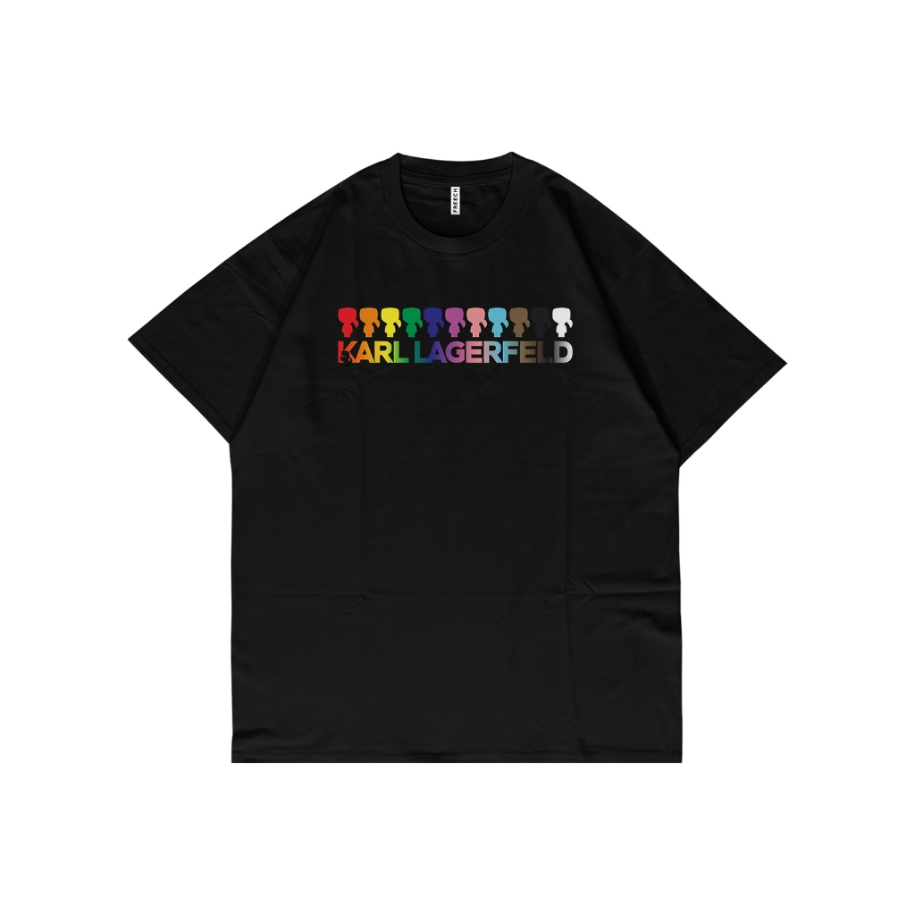 Kaos wanita pria KL paris rainbow