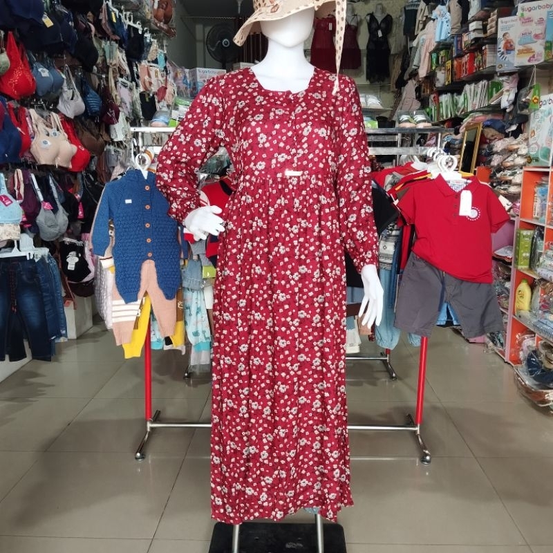 daster zaara batik lengan panjang model najwa