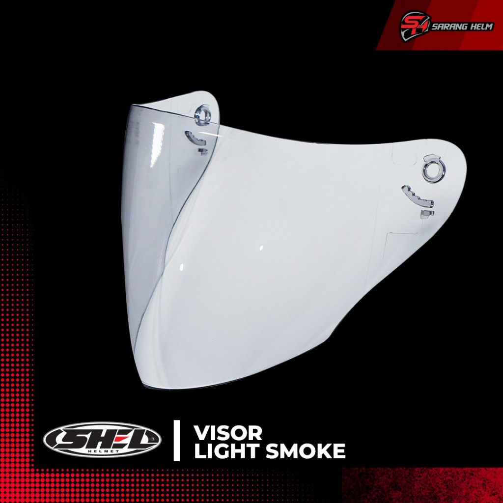 Visor Original SHEL - Lightsmoke | Kaca Helm | Part Helm | Part SHEL | SHEL | ORI