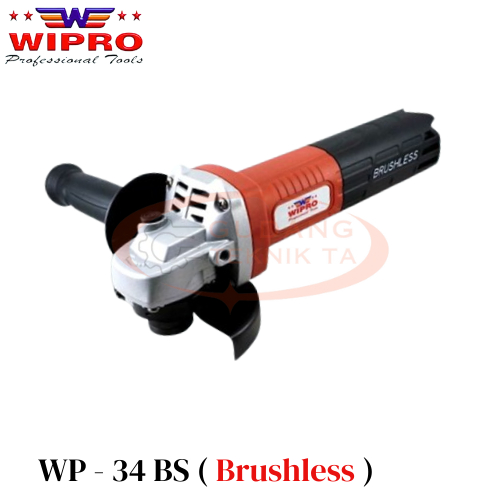 WIPRO Gerinda Tangang WP-34BS Disc Grinder (Brushless) 4" / WP-34 BS / WP 34BS