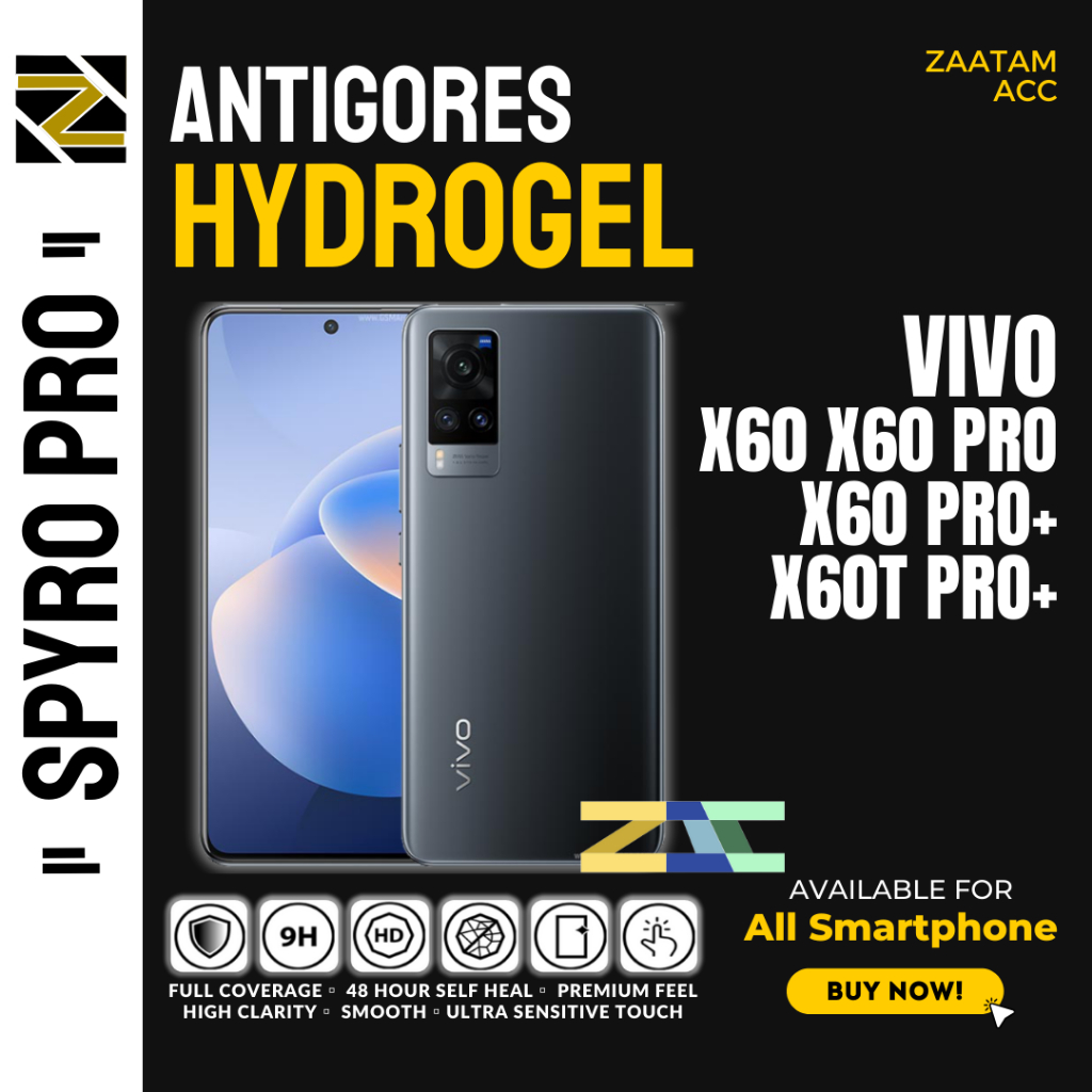 ANTIGORES PREMIUM HYDROGEL VIVO X60 X60 PRO X60 PRO+ X60T PRO+ SCREEN GUARD PREMIUM PROTECTOR