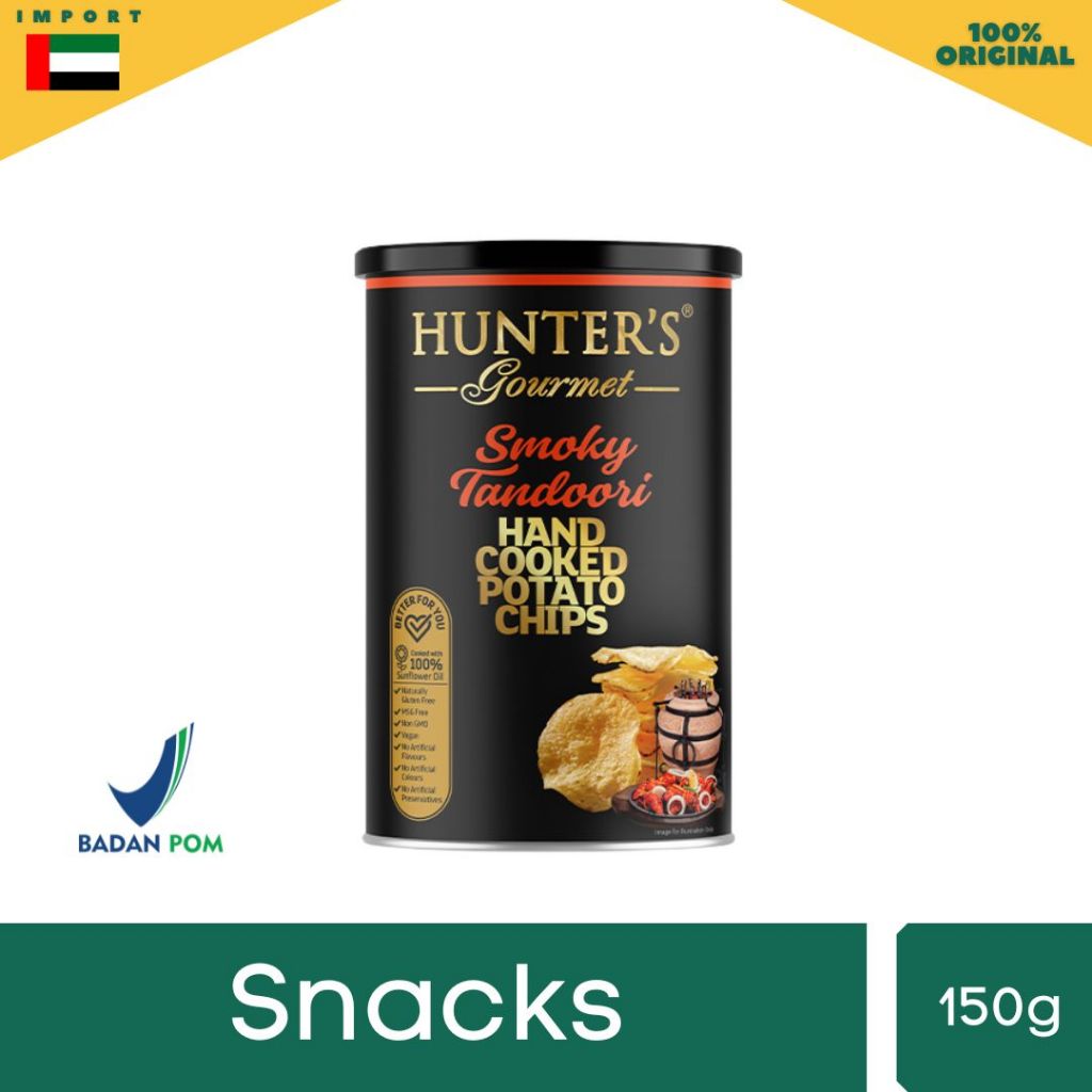 

Hunter’s Gourmet Potato Chips Gold Edition - Keripik Kentang Premiium