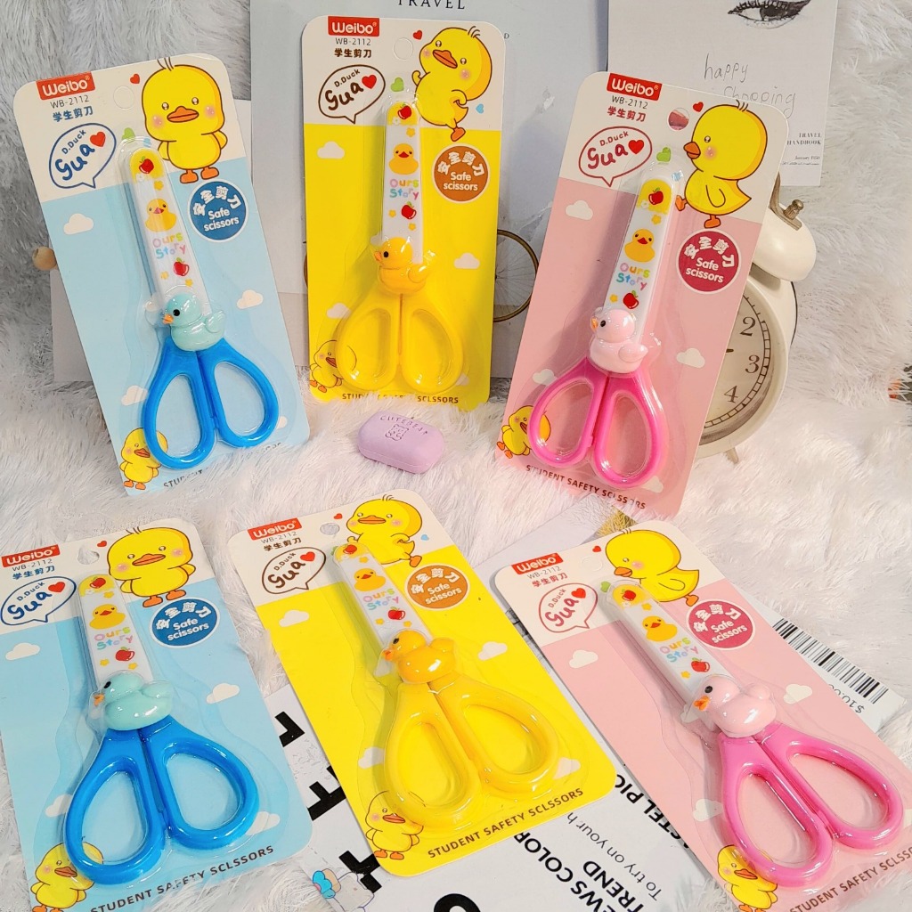 

Gunting Kertas Motif Duck Bebek Cute Lucu Ready 3 Warna FREE Pelindung / Scissors Gunting Kertas Alat Tulis Perlengkapan Sekolah Anak Kekinian Harga Termurah Bisa Grosir dan COD