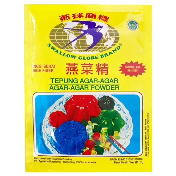 

Swallow Globe Tepung Agar Agar All warna