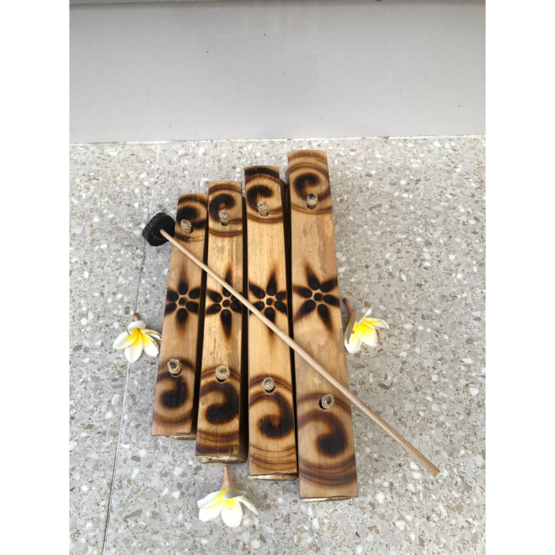Alat musik Rindik bali Rindik bambu gamelan rindik bambu isi 4  Mainan anak anak Mainan musik