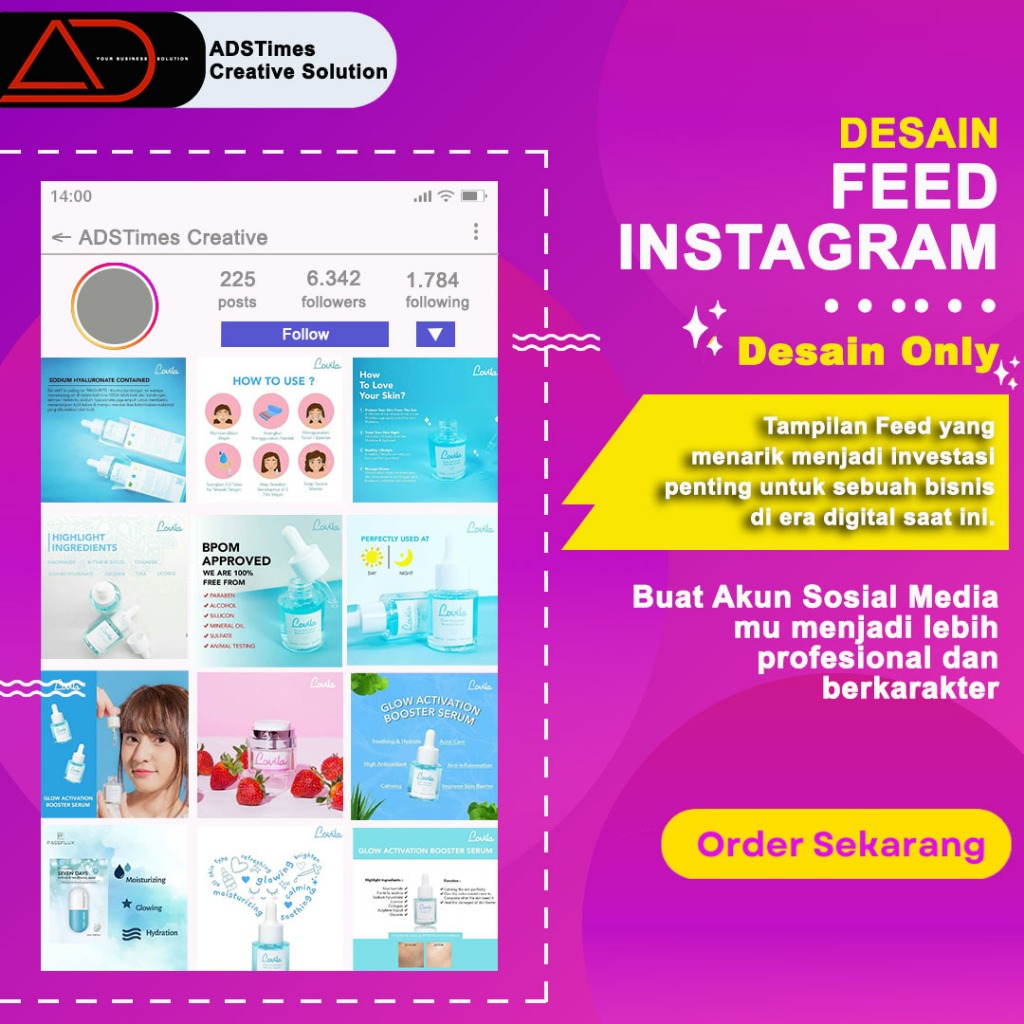 Desain Feed Instagram Profesional