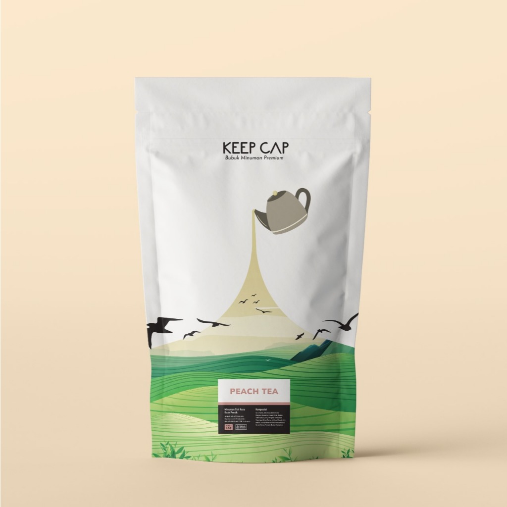 

Keep Cap Powder Drink Peach Tea - Bubuk Minuman Teh Persik