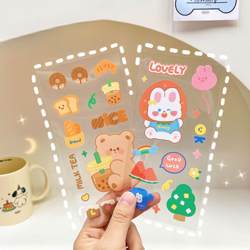 

Stiker Bear Sticker Aesthetic Lucu Korean Style Cocok Untuk Hiasan Notebook Banyak Model harga 1Pcs