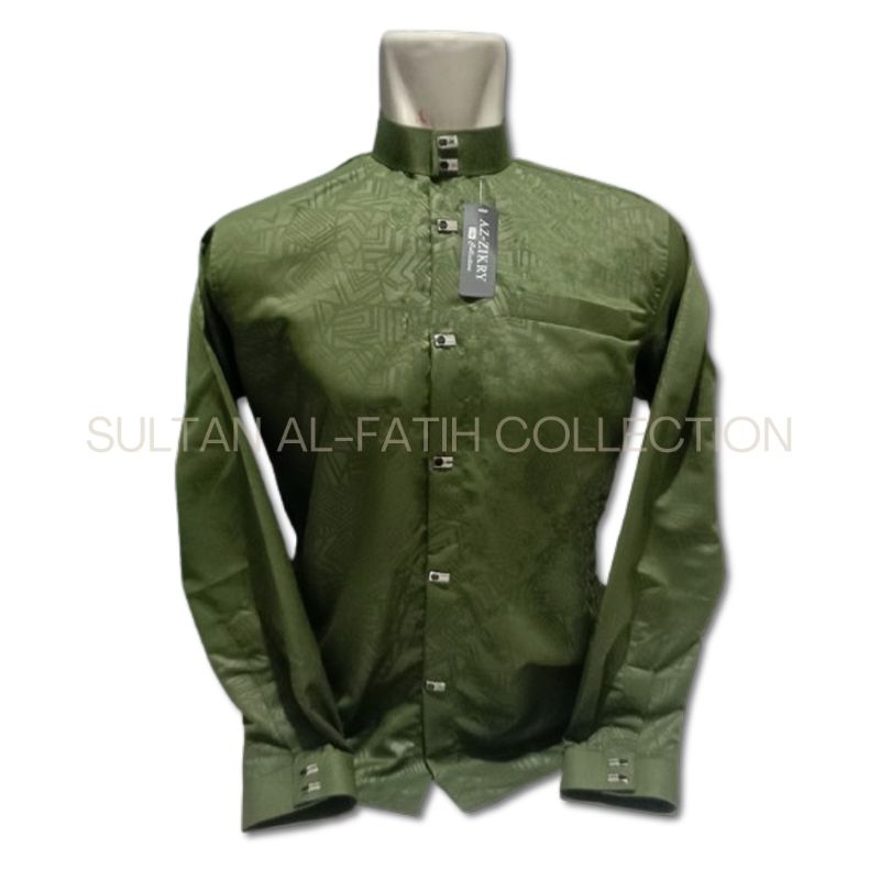 Kemko Sultan Dewasa Kemeja Koko Pria Lengan Panjang Katun Embos Ada Ukuran Jumbo High Quality Baju A