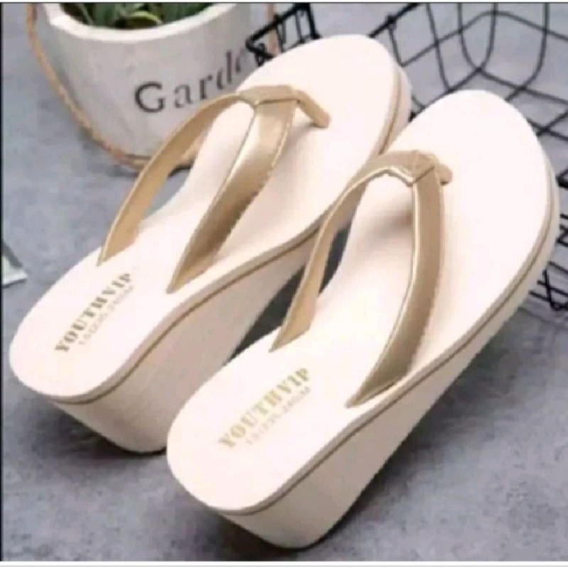 sandal jepit wanita, sandal jepit wedges, sandal spon, sandal murah,sandal spon
