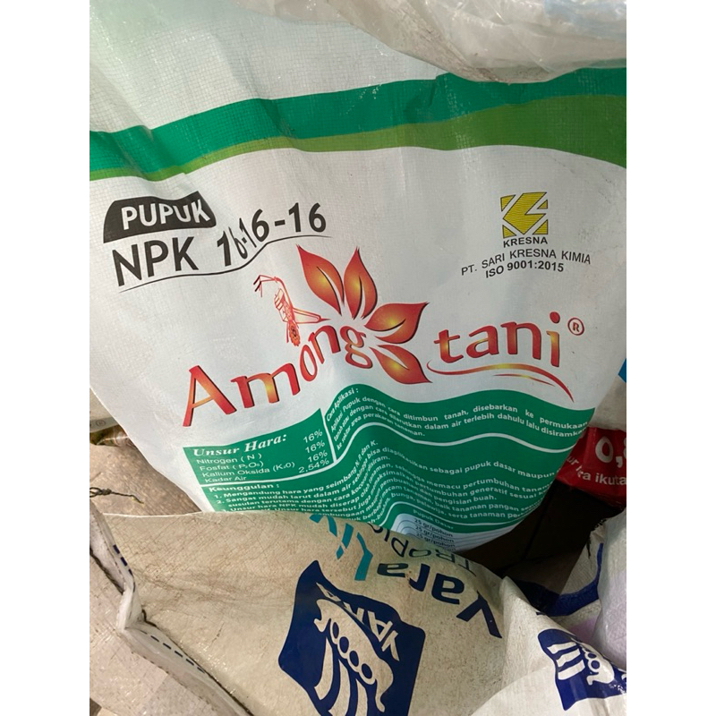 Pupuk npk 16 16 16 among tani kemasan repack 1kg