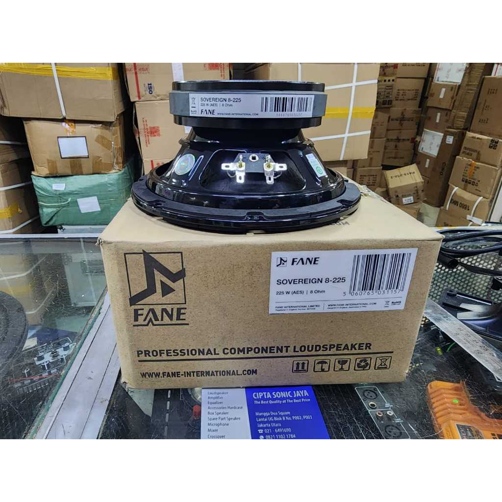Komponen Speaker FANE 8-225 8 Inch 450W Original Resmi
