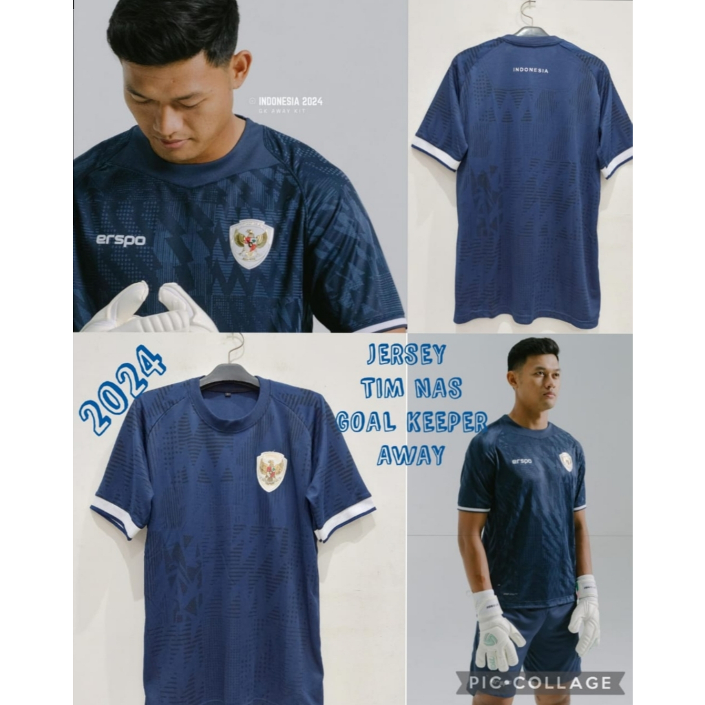 JERSEY BOLA KIPER DEWASA TIMNAS INDONESIA NAVY BAJU BOLA DEWASA TIMNAS KIPER INDONESIA NAVY JERSEY T