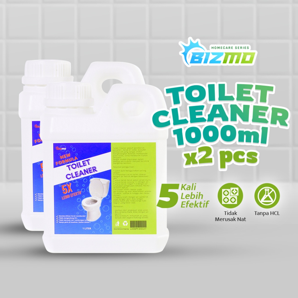 BIZMO Paket Bundling 2 PCS Pembersih Kerak Keramik Kamar Mandi Toilet Cleaner Pembersih Lantai Noda 