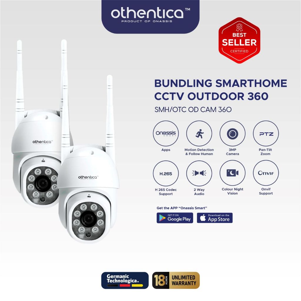 OTHENTICA SMART OUTDOOR CAMERA CCTV 360 (2pcs)